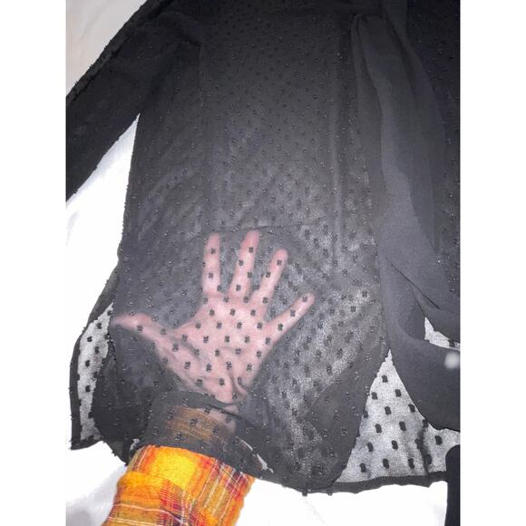 Adrianna Papell Sheer Blouse with Bow - Size XL - NWOT - Beautiful! - Picture 5 of 11